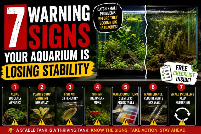Aquarium stability warning signs
