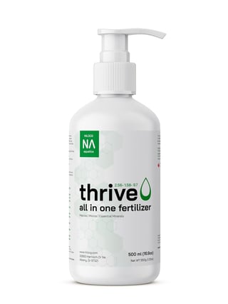 White pump bottle of Thrive all-in-one fertilizer liquid plant nutrient for planted aquariums